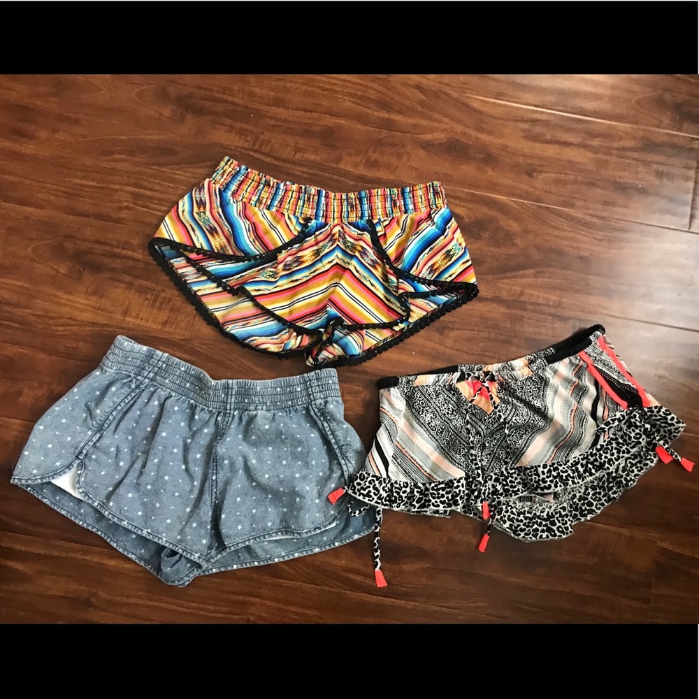 3 pairs of ripcurl shorts